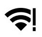 WiFi icon exclamation mark